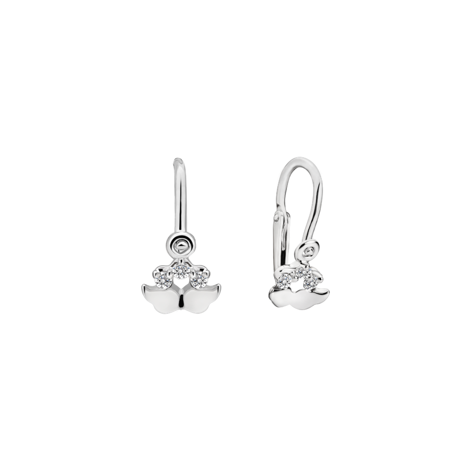 Children's diamond earrings Wings