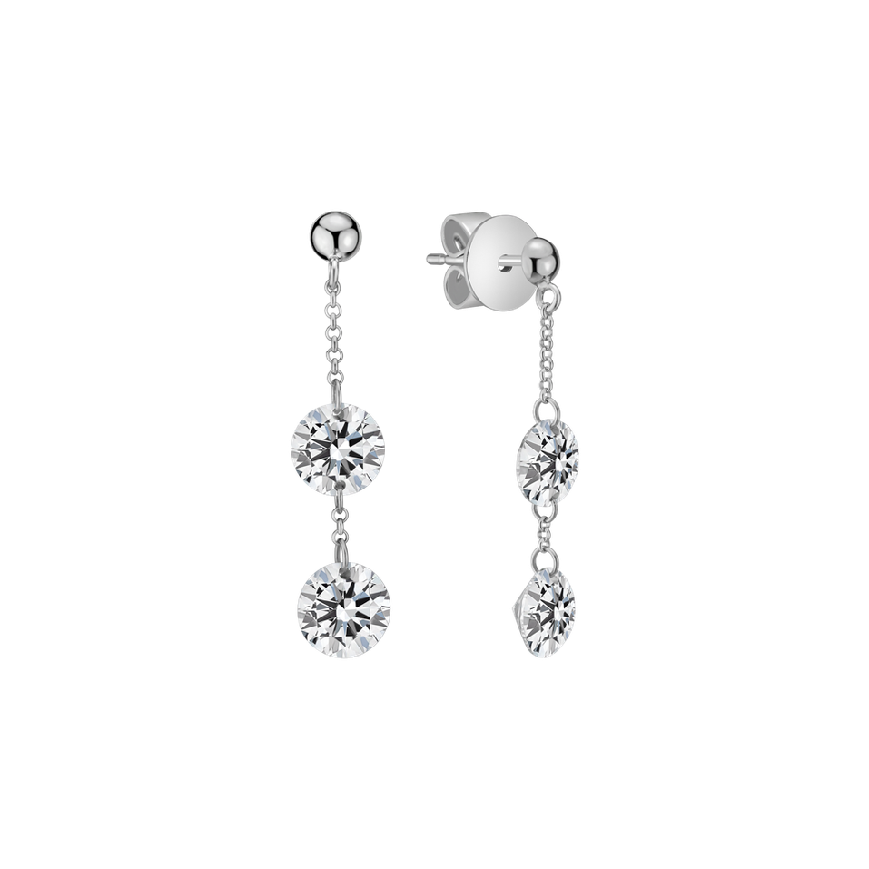 Diamond earrings Moonlight Waterfall