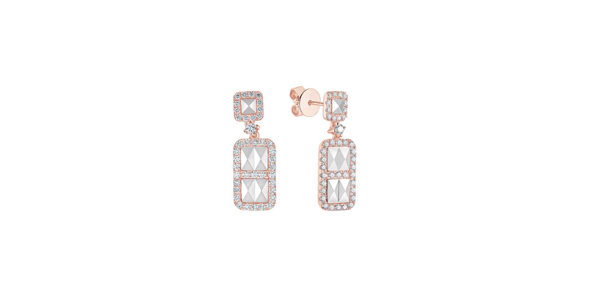 Diamond earrings Geometry Desire