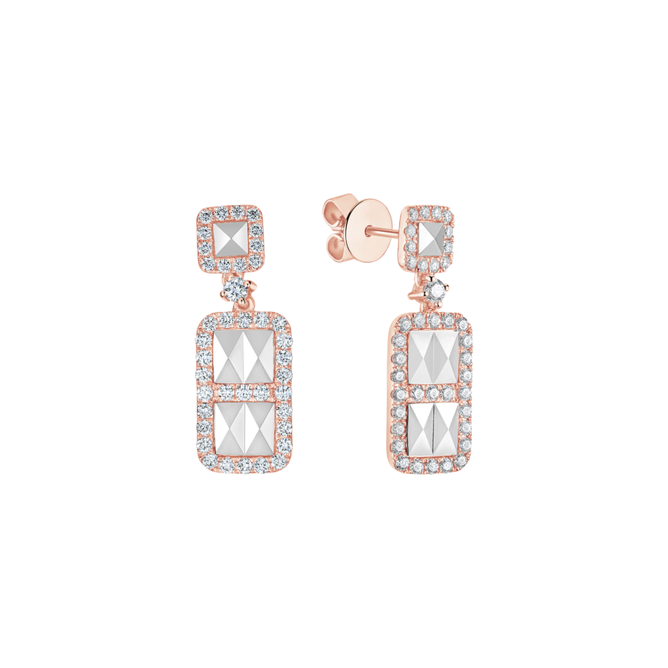 Diamond earrings Geometry Desire