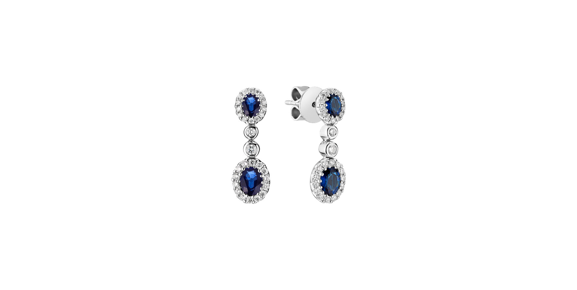 Diamond earrings and Sapphire Sapphire Jealousy