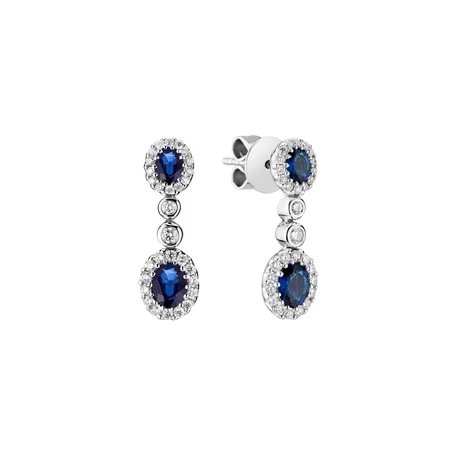 Diamond earrings and Sapphire Sapphire Jealousy