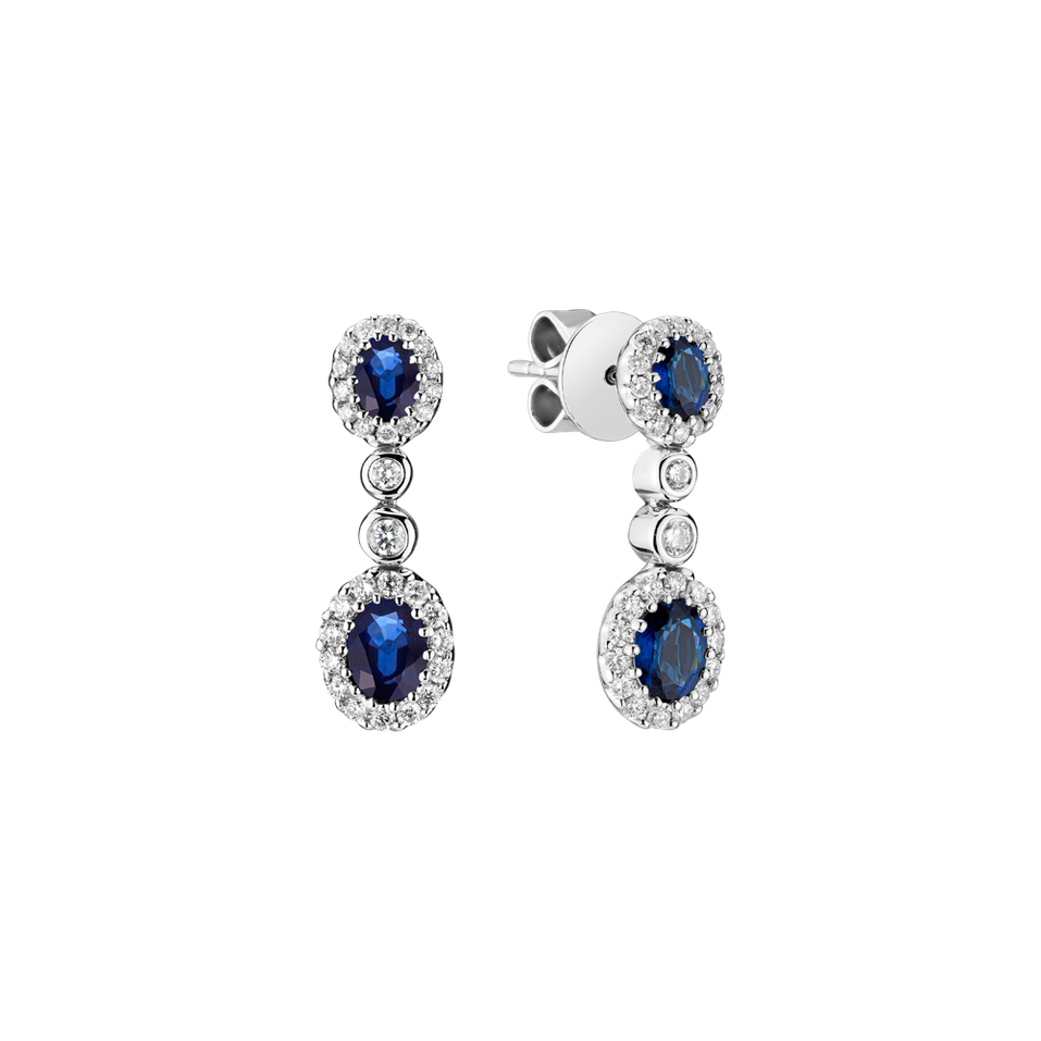 Diamond earrings and Sapphire Sapphire Jealousy
