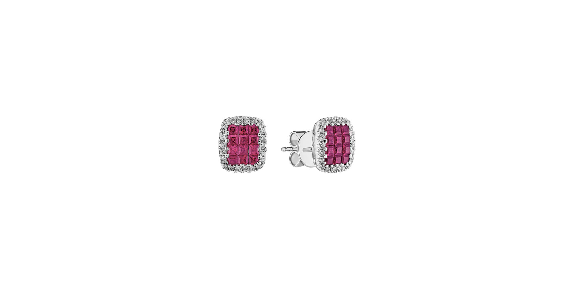 Diamond earrings and Ruby Arenase