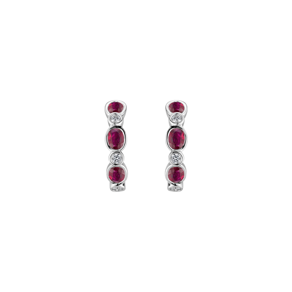 Diamond earrings and Ruby Circumpolar