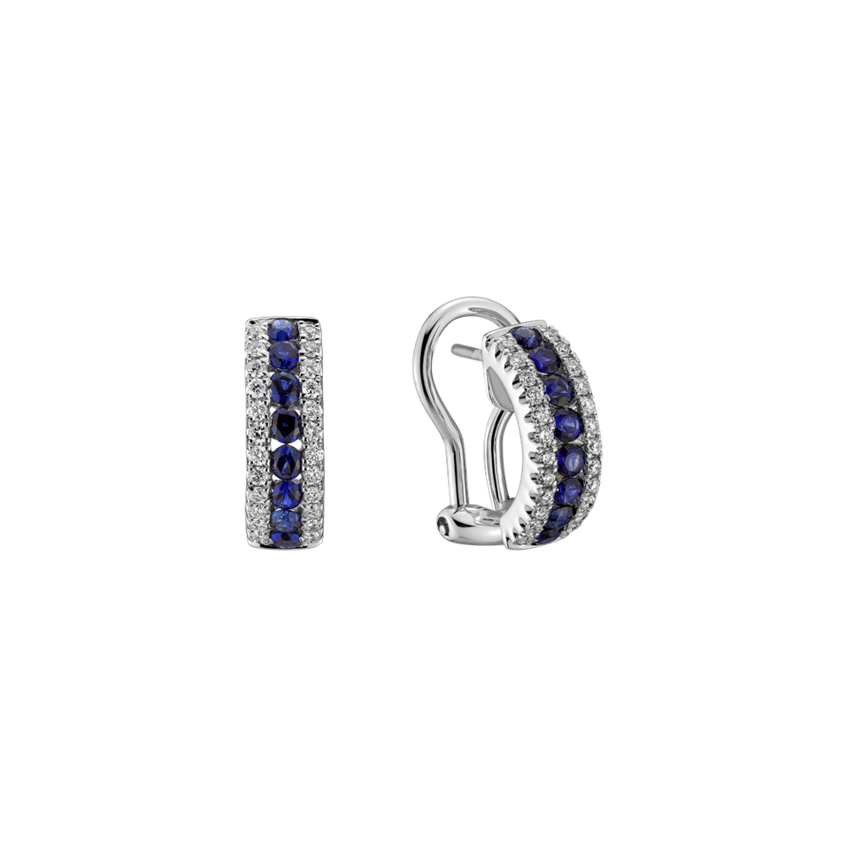Diamond earrings and Sapphire Raulio