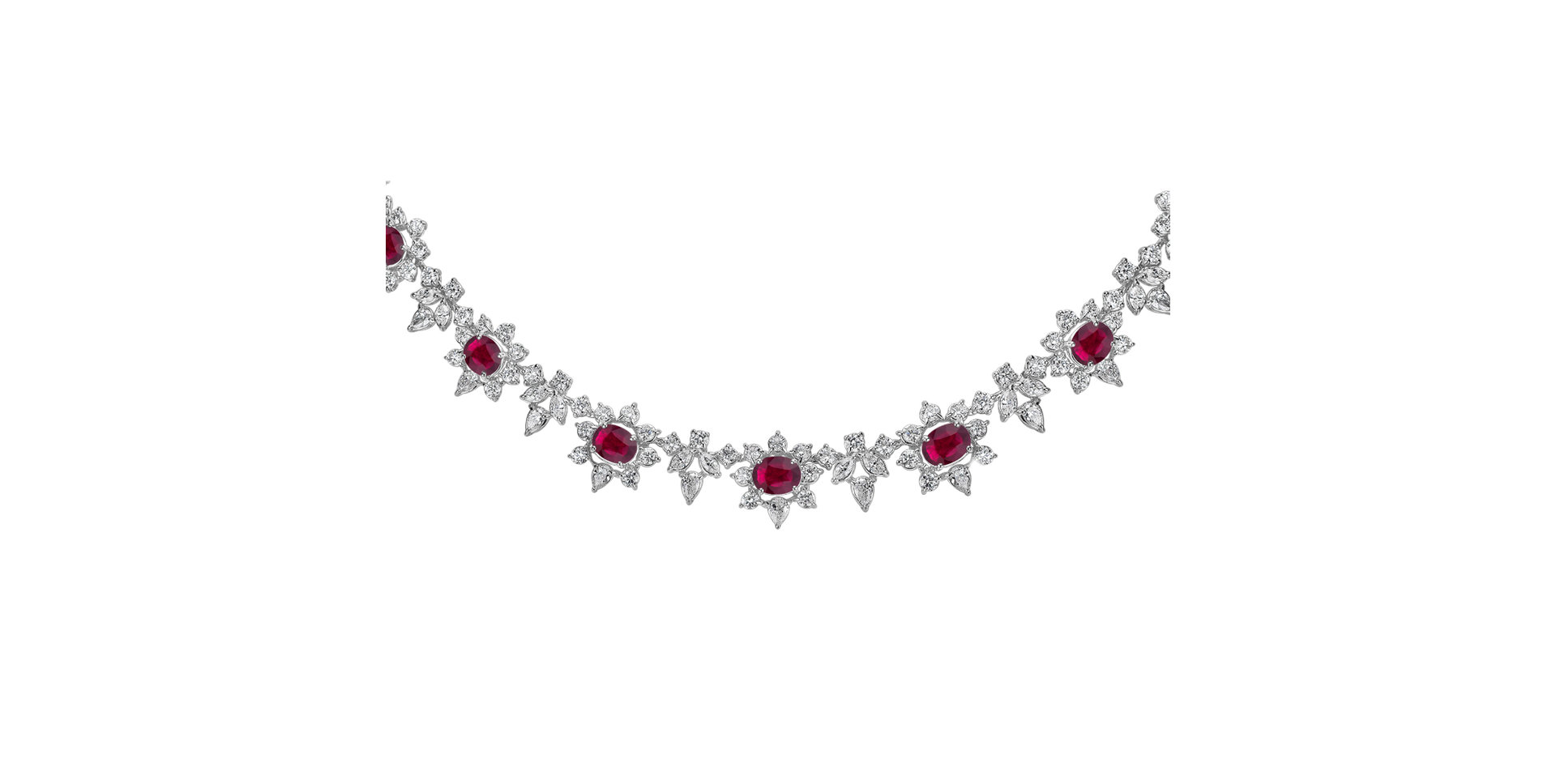 Diamond necklace with Ruby Ruby Countess