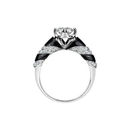 Diamond ring with Agates Aziza