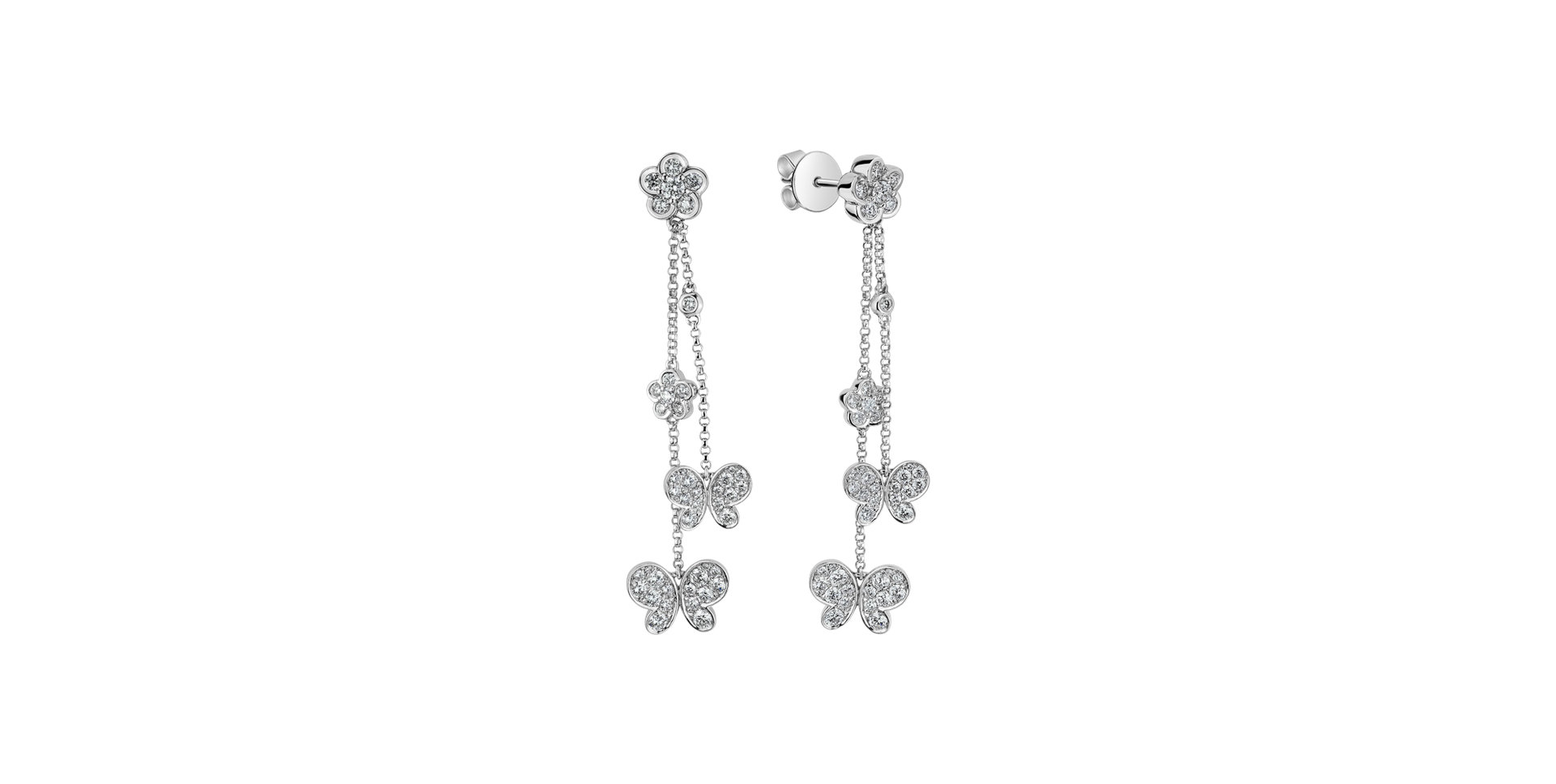 Diamond earrings Subtlety Path