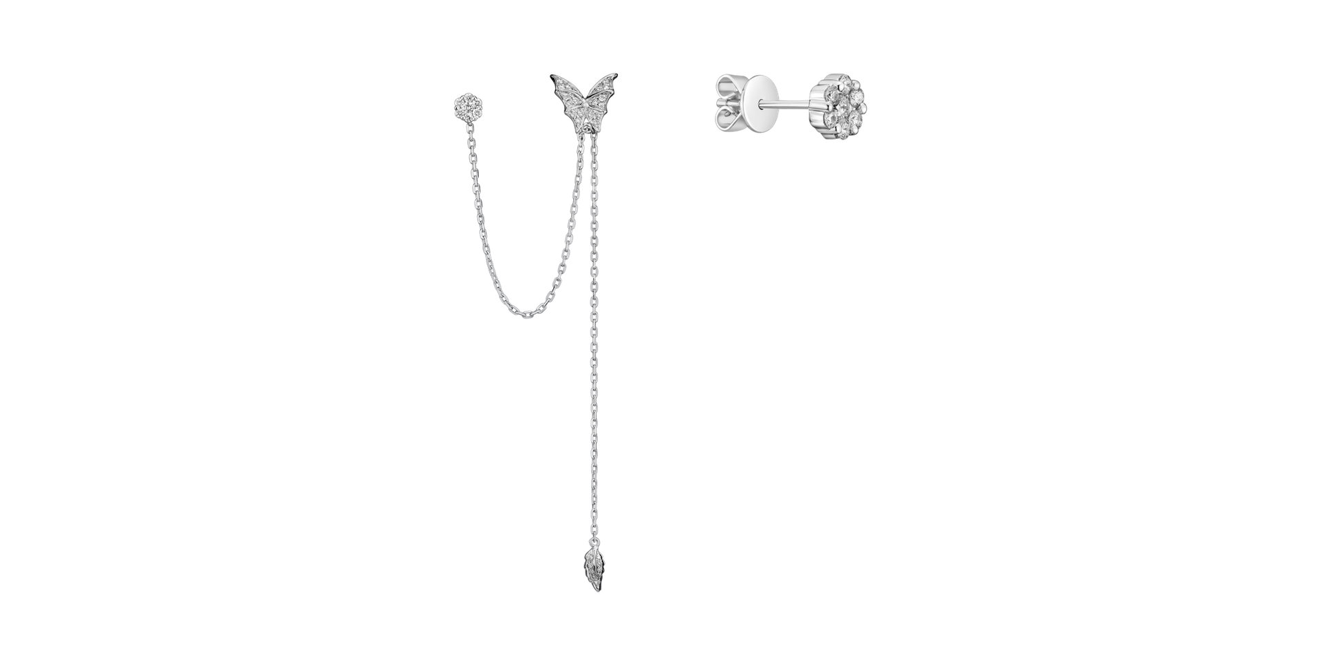 Diamond earrings Butterfly Symphony