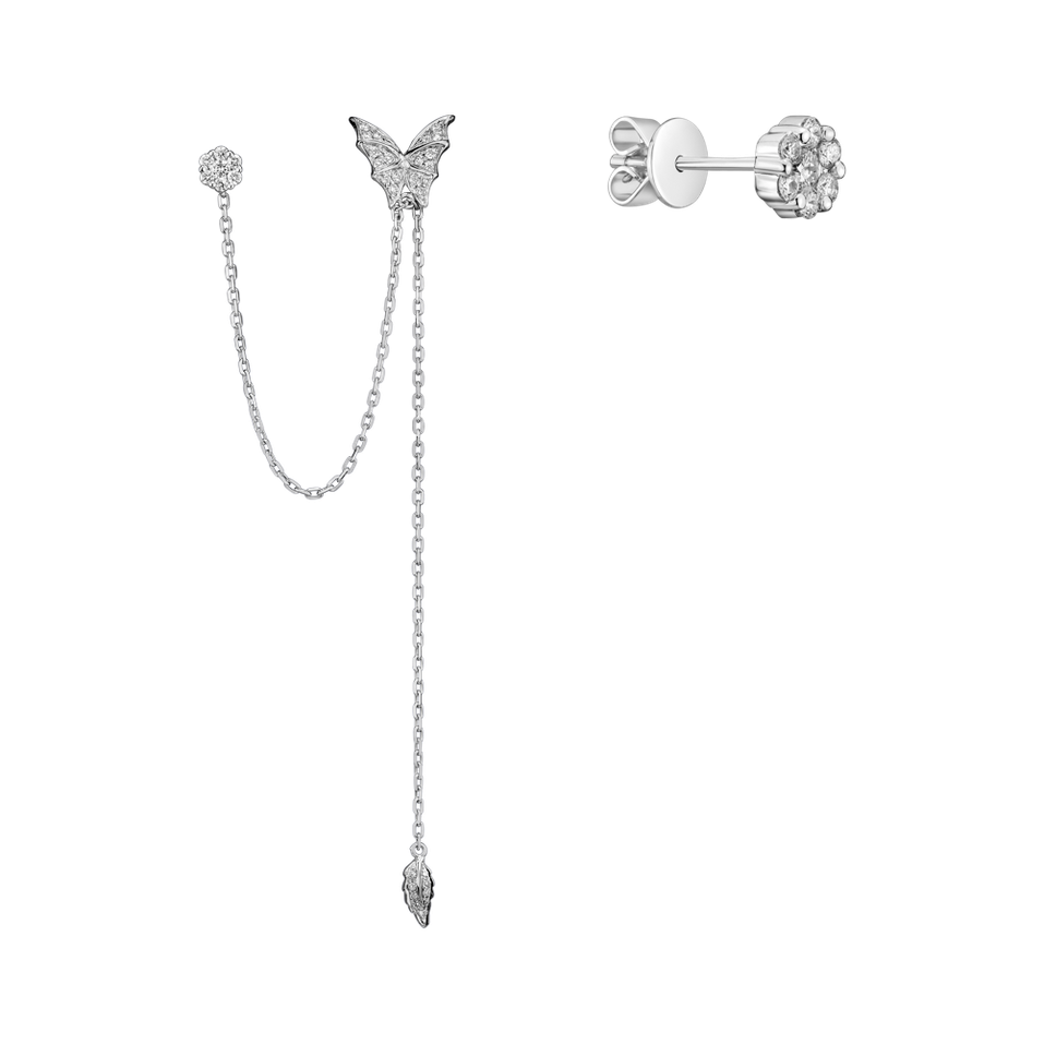 Diamond earrings Butterfly Symphony