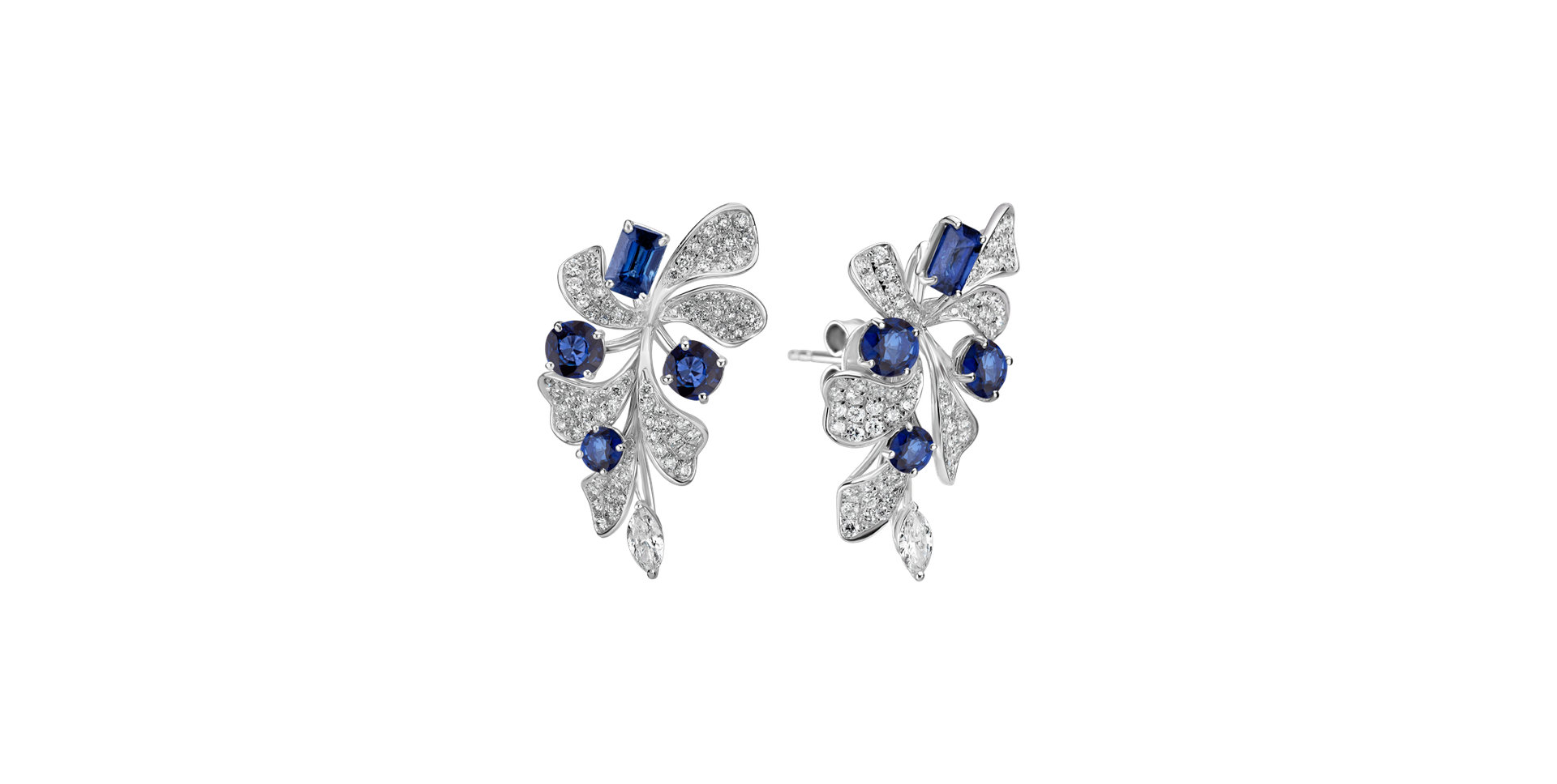 Diamond earrings and Sapphire Czarina Signature