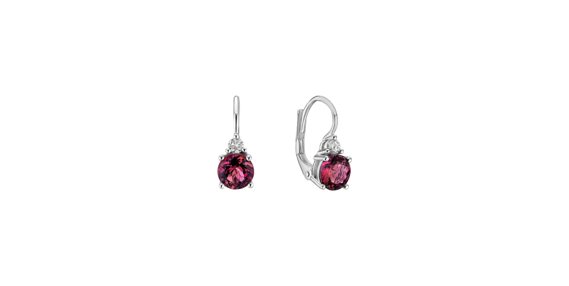 Diamond earrings with Tourmaline Dream Sin