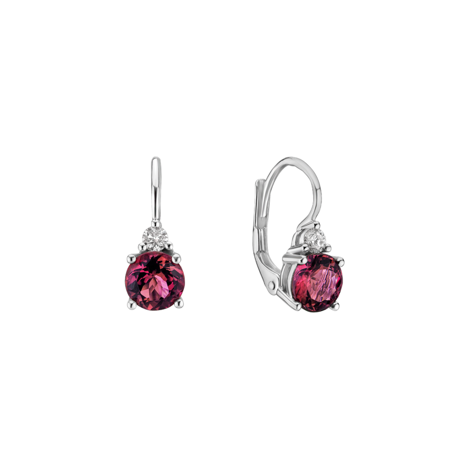 Diamond earrings with Tourmaline Dream Sin