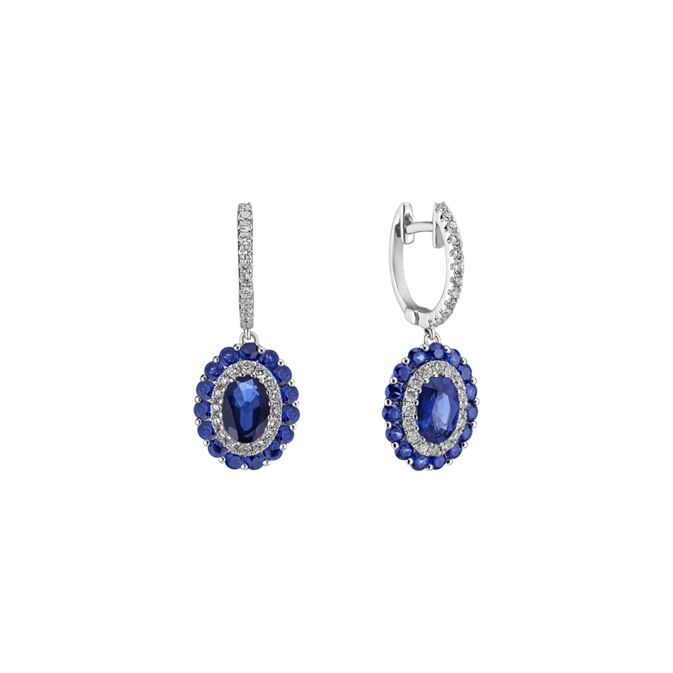 Diamond earrings and Sapphire Sapphire Sad
