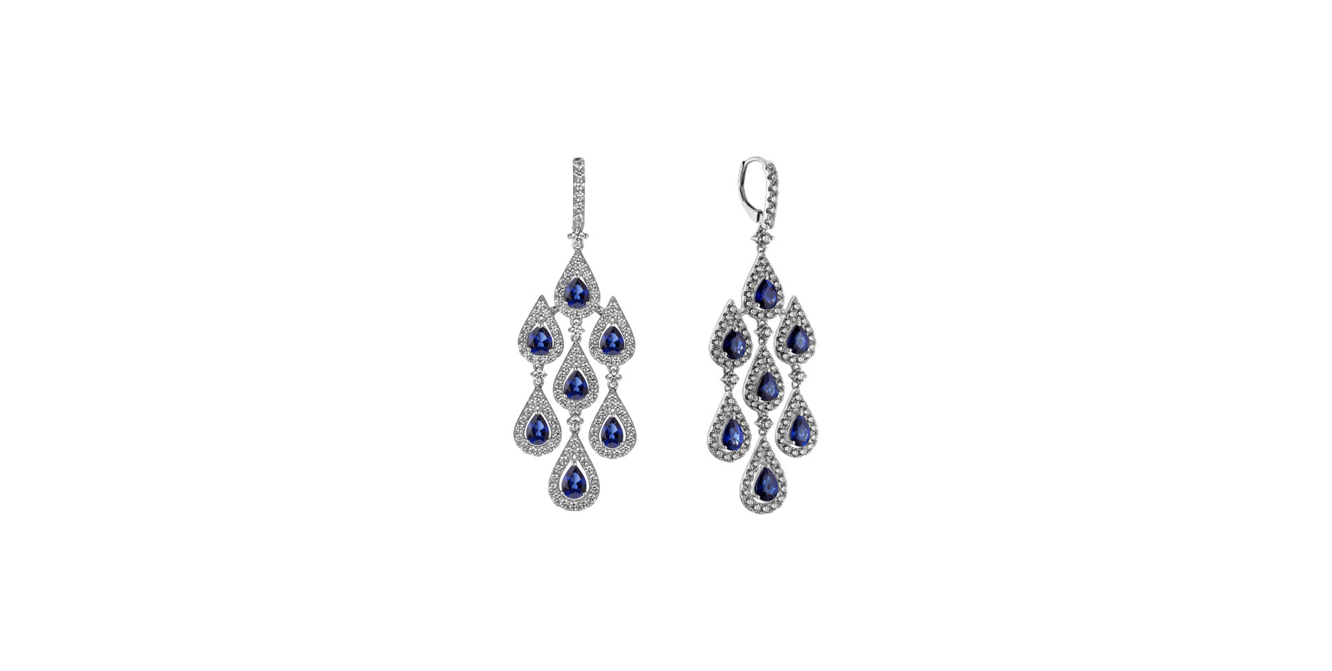 Diamond earrings and Sapphire Mephisto Dream
