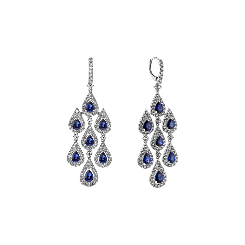 Diamond earrings and Sapphire Mephisto Dream