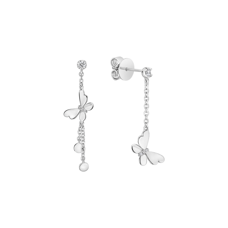 Diamond earrings Butterfly Lullaby