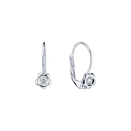 Diamond earrings Flowers
