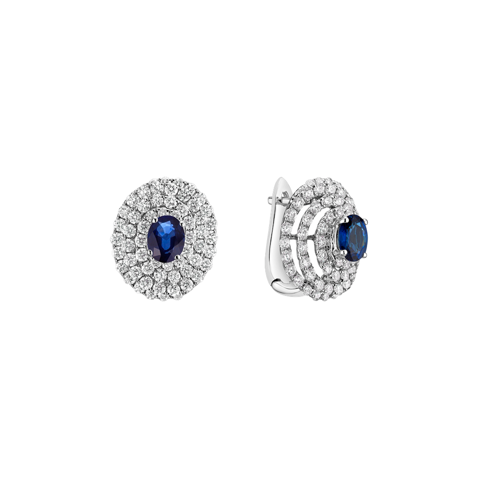 Diamond earrings with Sapphire Romantic Promise