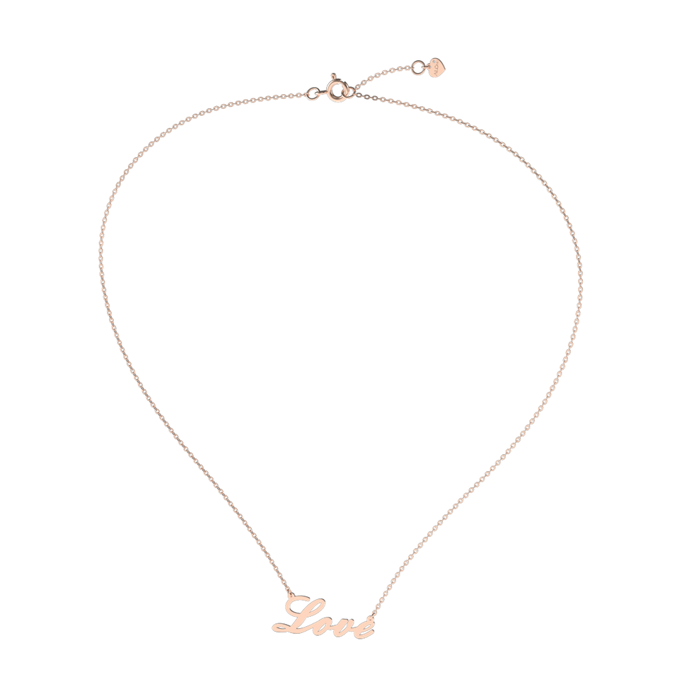 Diamond necklace Love