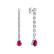 Diamond earrings with Ruby Lila3