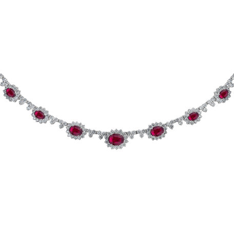 Diamond necklace with Ruby Passion Allegory