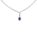 Diamond necklace with Sapphire Blue Grain3