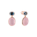Diamond earrings, Topaz and Rose Quartz Avant Gardener3