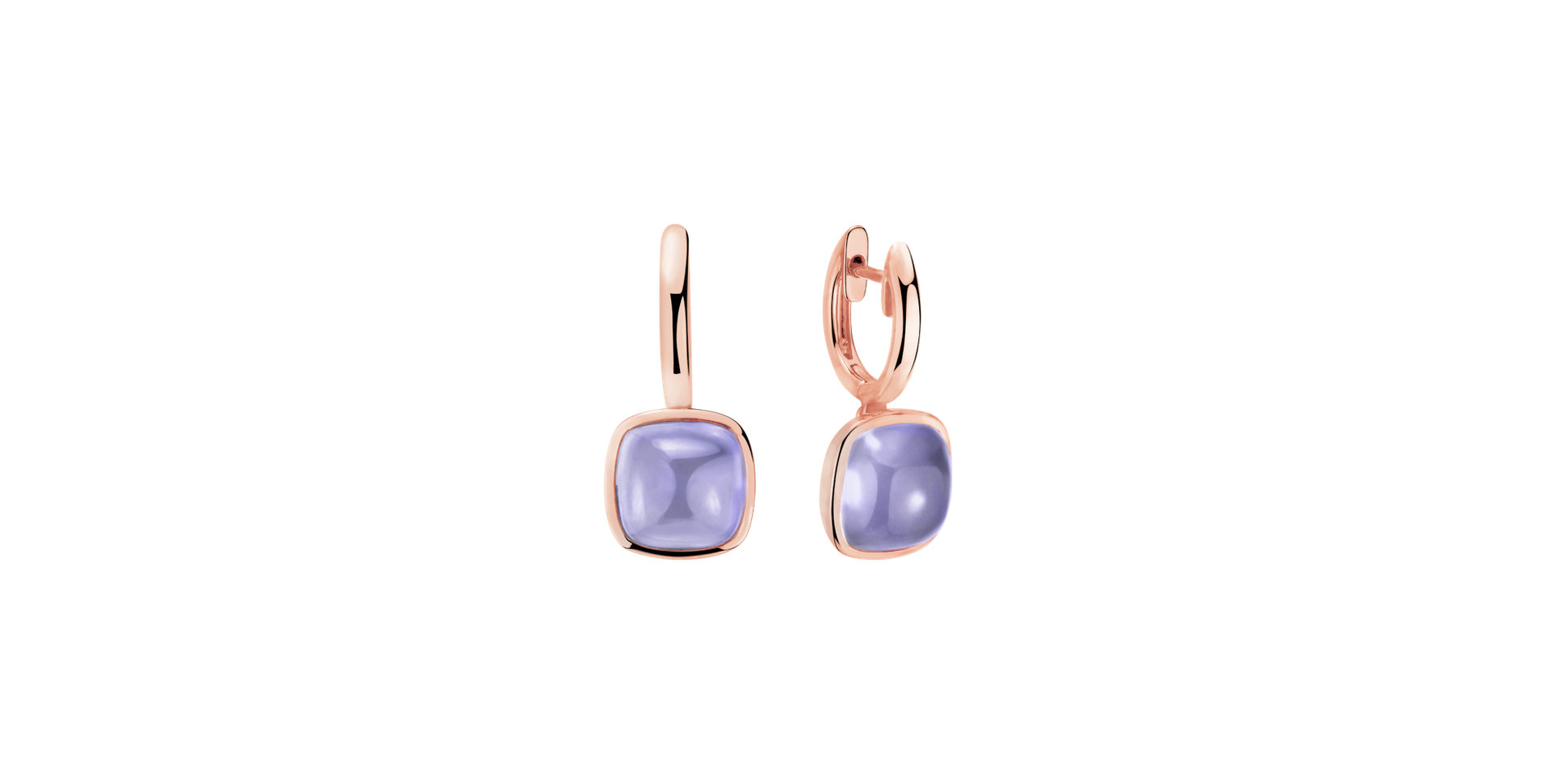 Earrings with Chalcedony Realm of petals