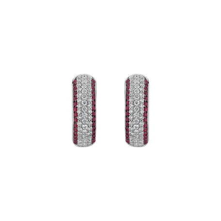 Diamond earrings and Ruby Sammael