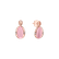 Diamond earrings with Rose Quartz Eternal Dawn3
