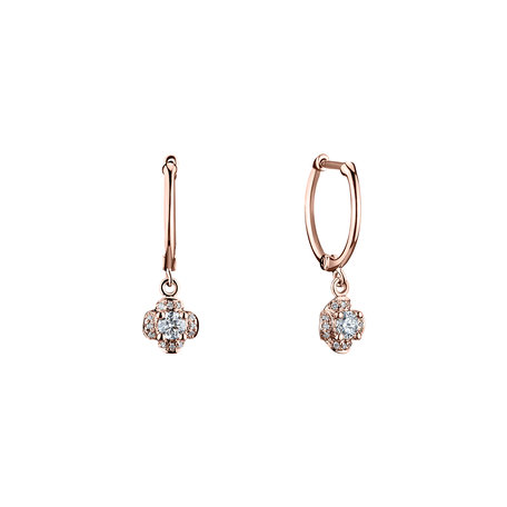 Diamond earrings Brilliant Petals