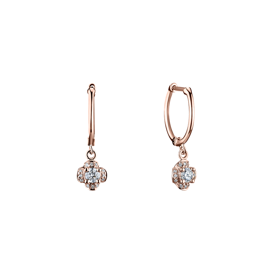 Diamond earrings Brilliant Petals