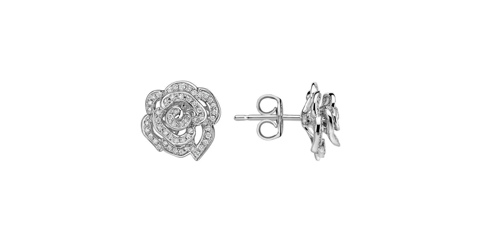 Diamond earrings Rose Spirit