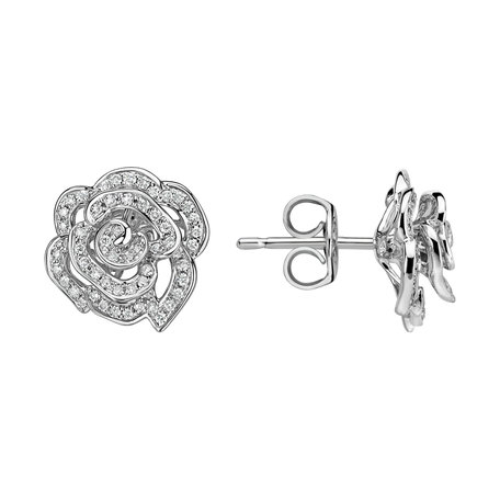 Diamond earrings Rose Spirit