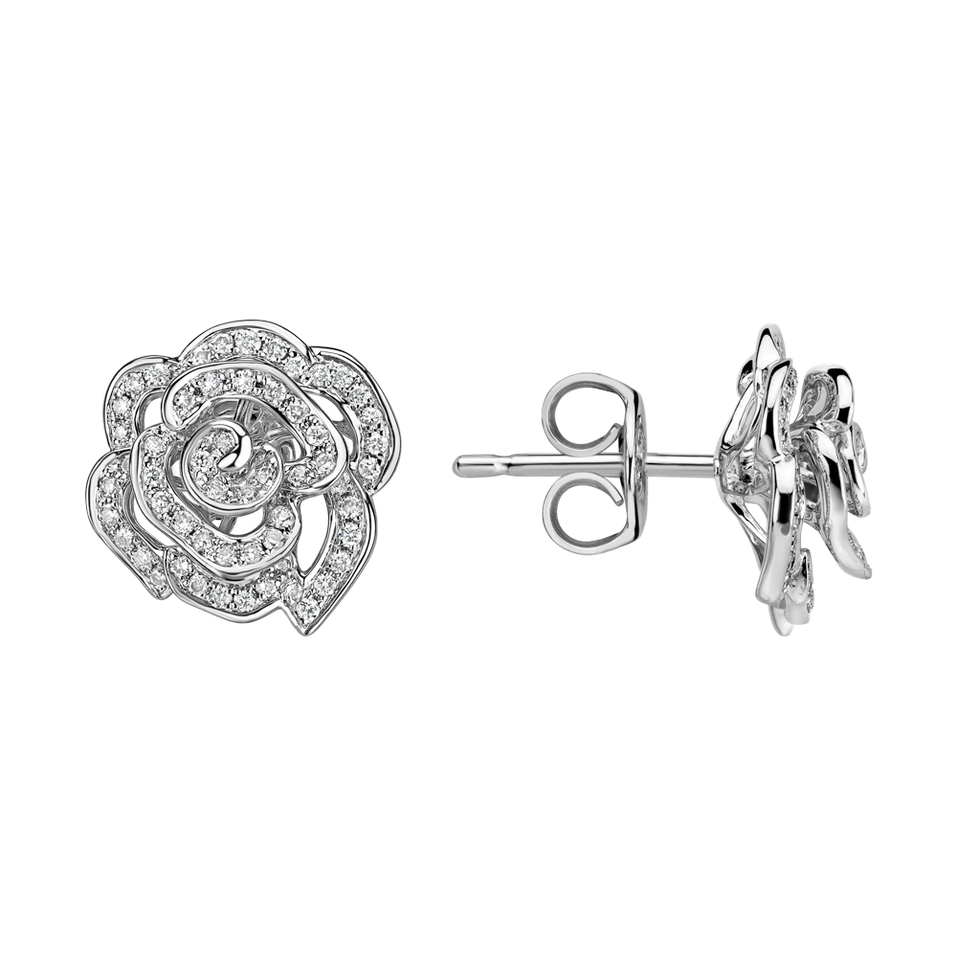 Diamond earrings Rose Spirit