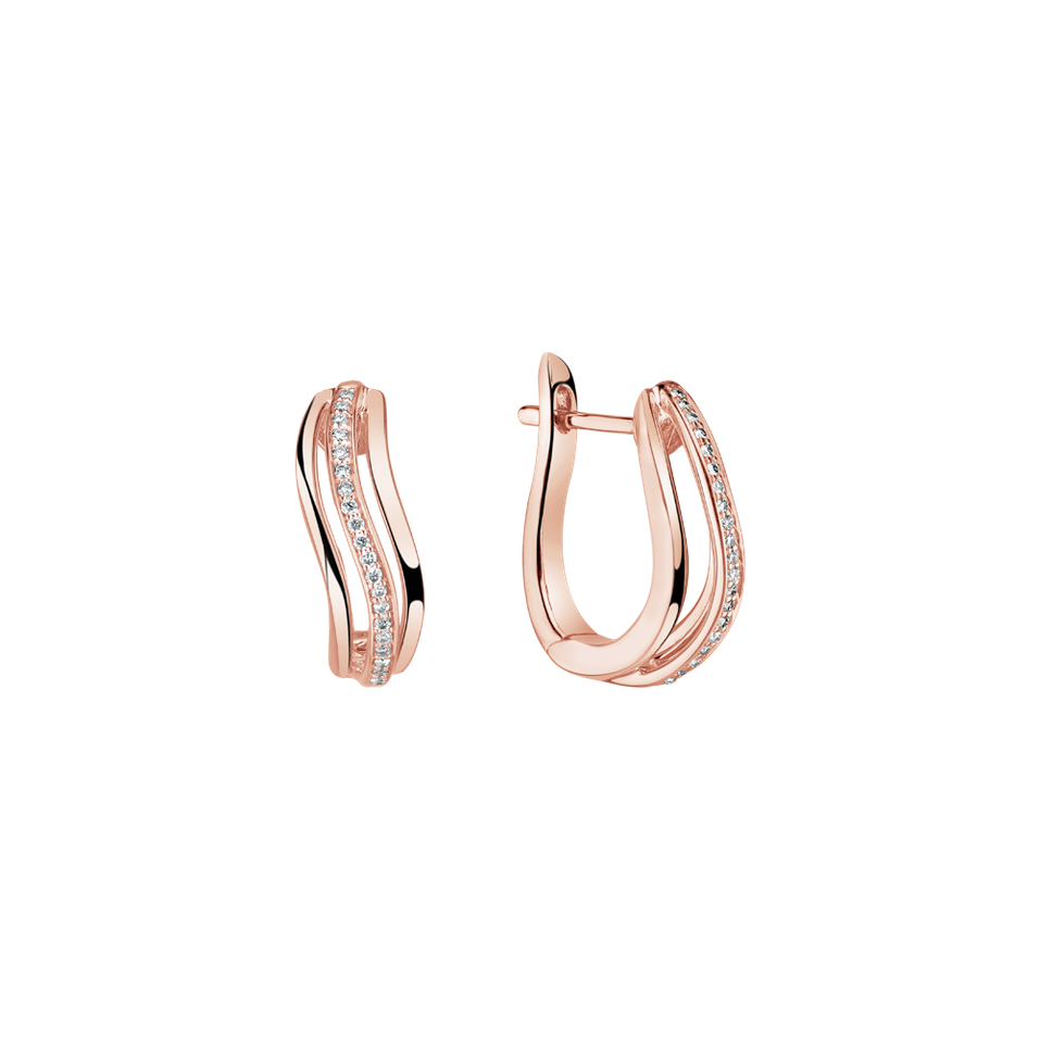 Diamond earrings Sparkling Waves