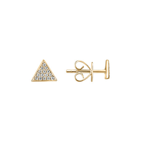 Diamond earrings Glossy Triangle