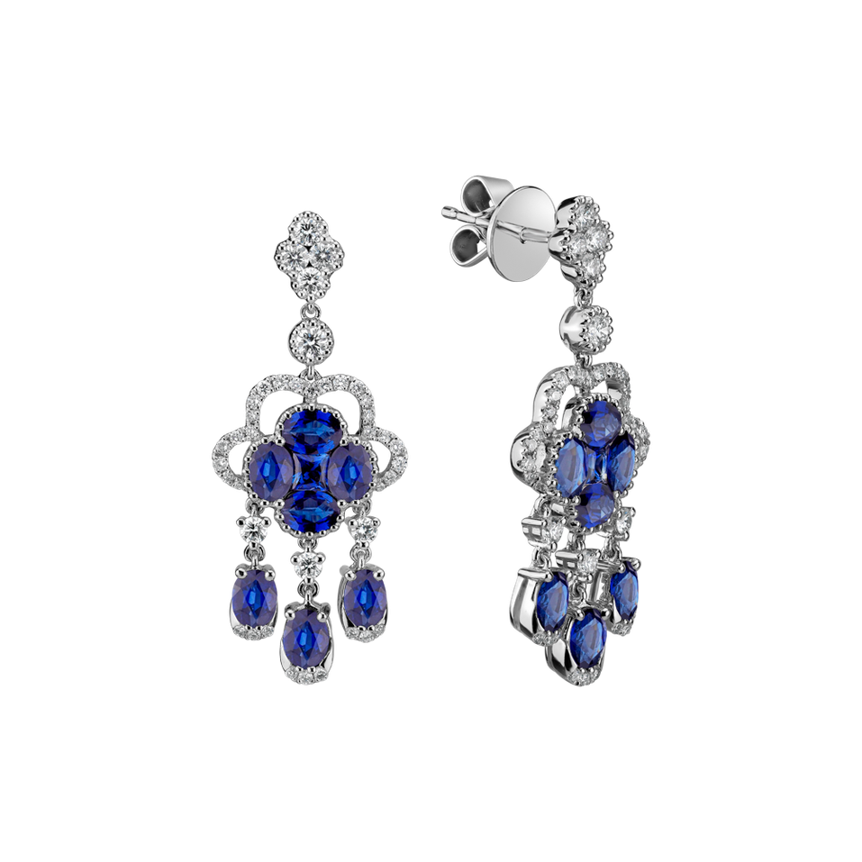 Diamond earrings and Sapphire Aristocrat Miracle