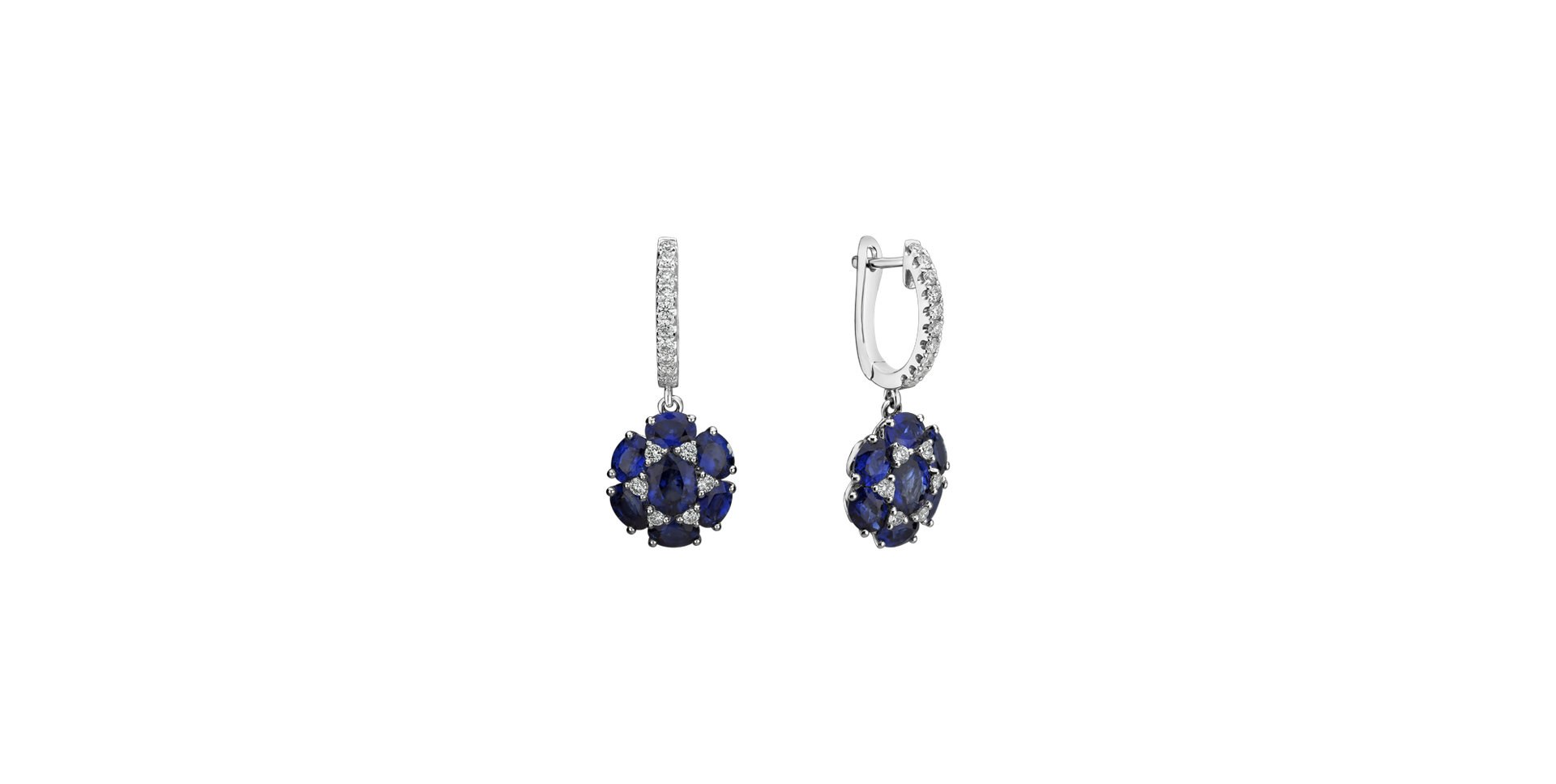 Diamond earrings and Sapphire Sapphire Disco