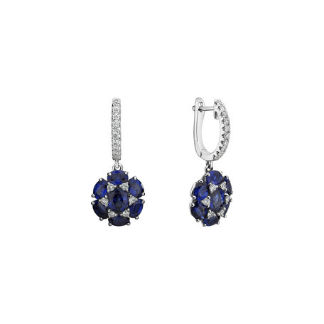 Diamond earrings and Sapphire Sapphire Disco