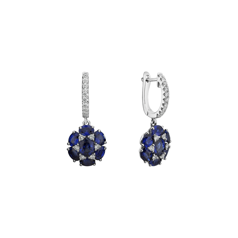 Diamond earrings and Sapphire Sapphire Disco