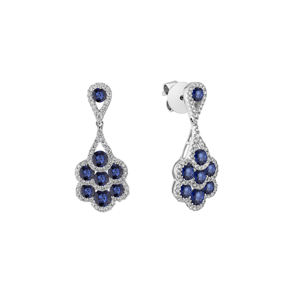 Diamond earrings and Sapphire Cephur