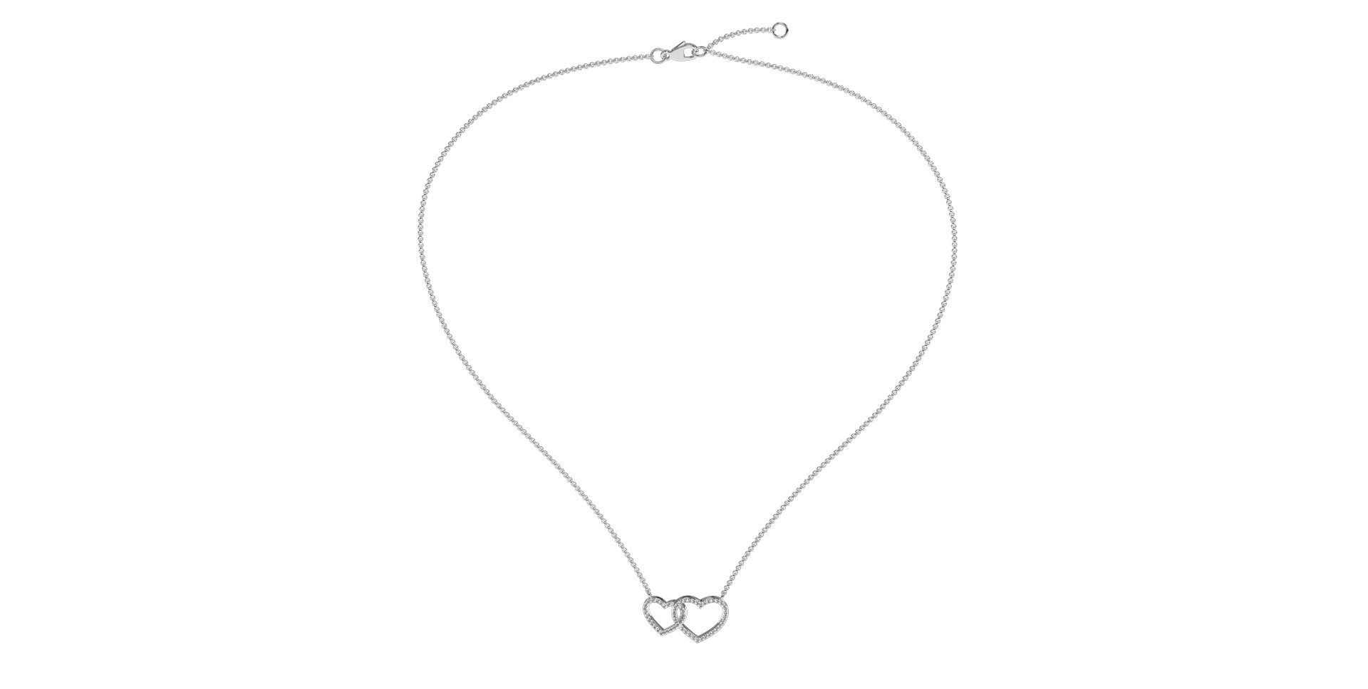 Diamond necklace Hearts