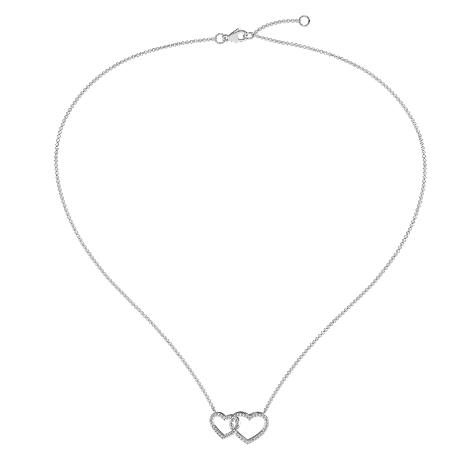 Diamond necklace Hearts