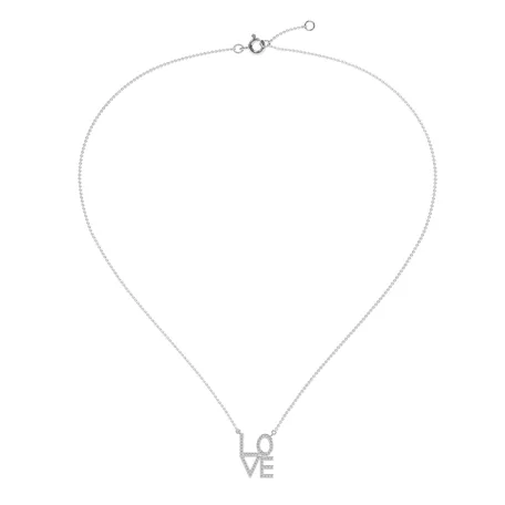 Diamond necklace Love