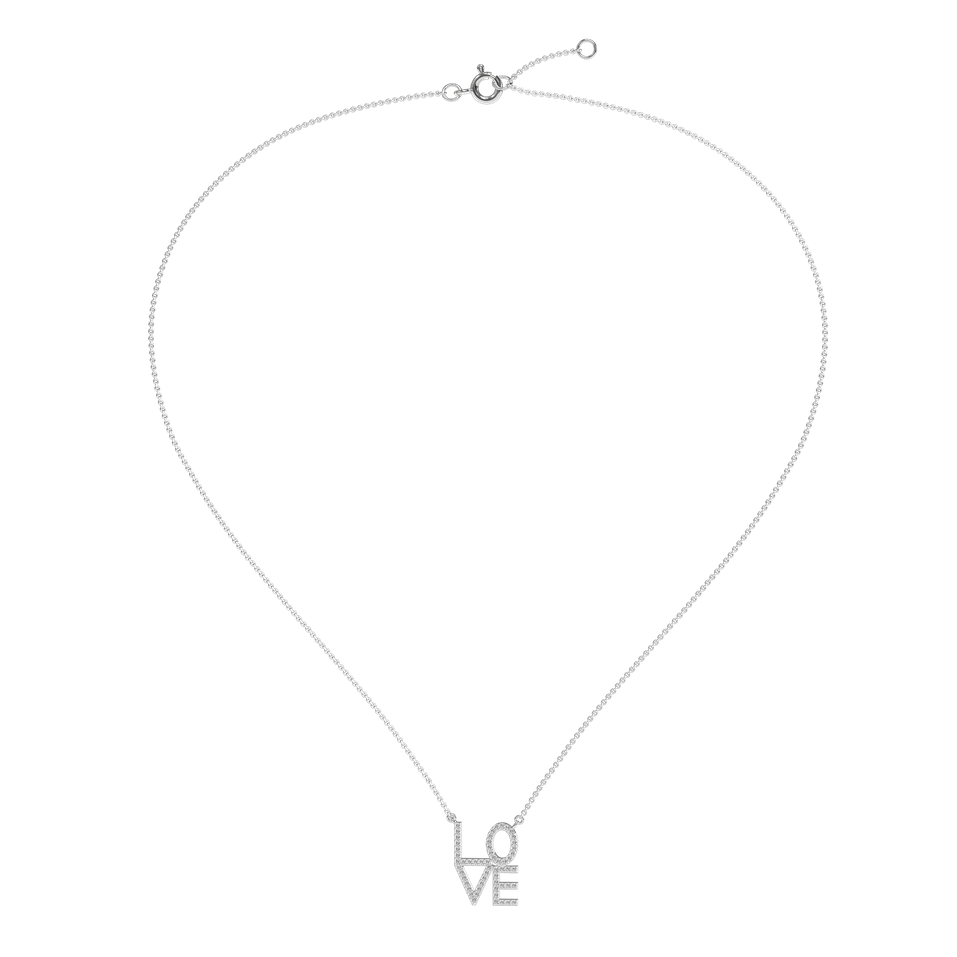 Diamond necklace Love