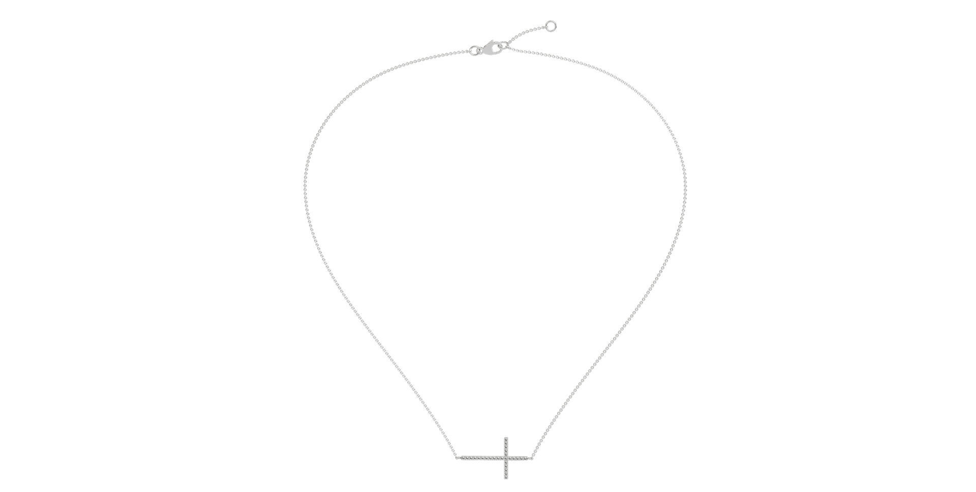 Diamond necklace Cross