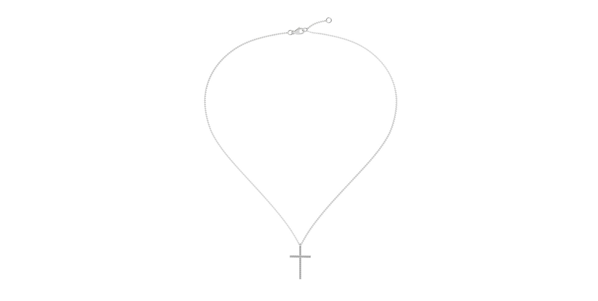 Diamond necklace Cross